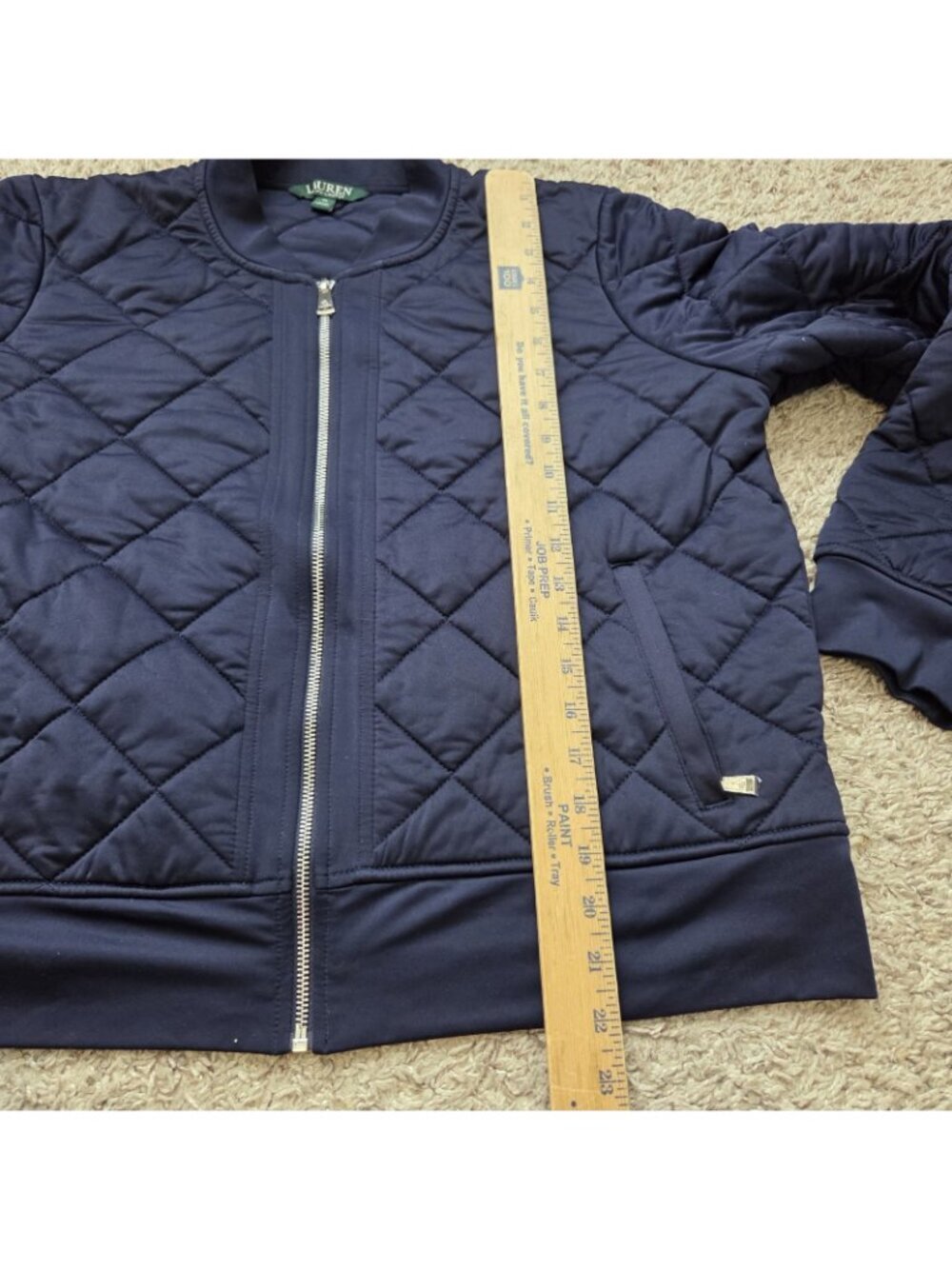 Lauren Ralph Lauren Women Jacket Womens XL Blue Full Zip Up Quilted - Picture 4 of 6